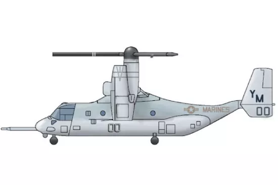 Trumpeter - MV-22 Osprey V/STOL tiltrotar aircraft 
